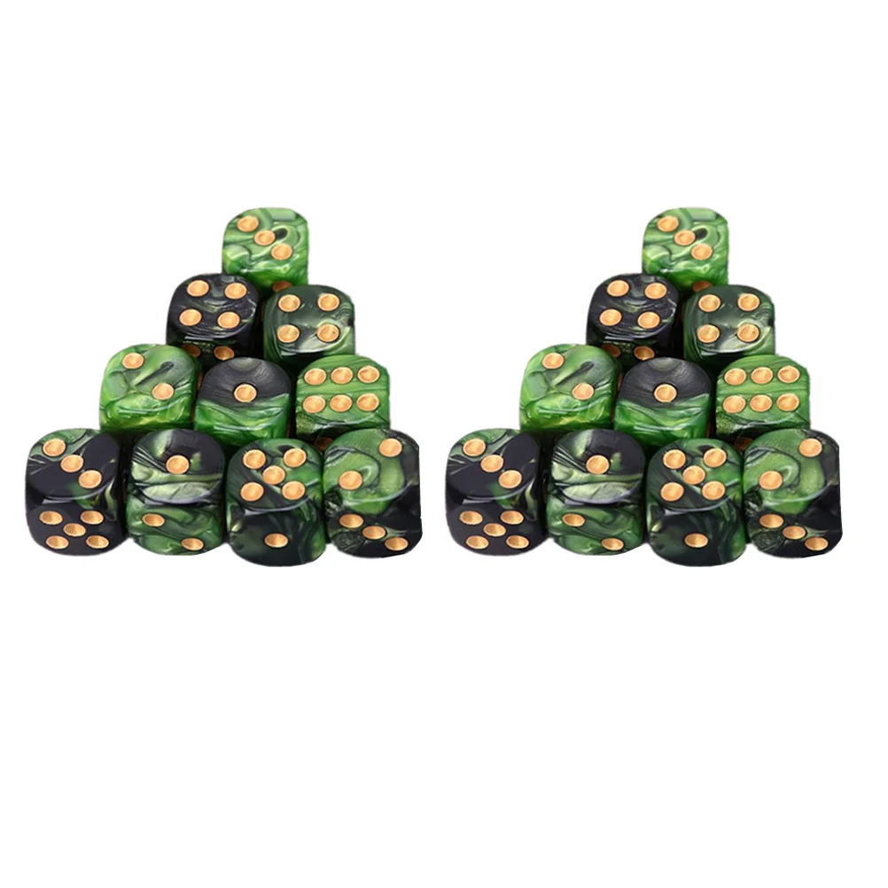 

25pcs Acrylic Dices Six Sided Dices Entertainment Game Dice Table Game Supplies