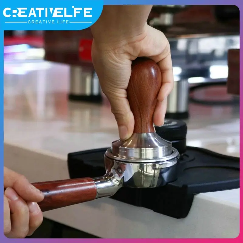 

Wooden Handle Coffee Tampers Espresso Powder Flat Press Hammer Coffee Grind Grinder Espresso Barista Tool Powder Press Hammer