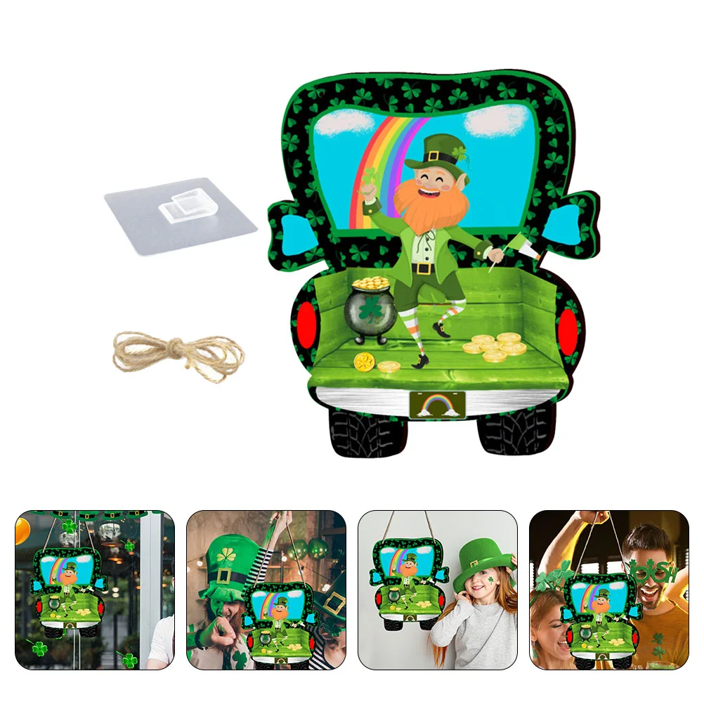 

Patrick's Day Hanging Plaque Door Hanging Sign Decoration Patrick's Welcome Sign