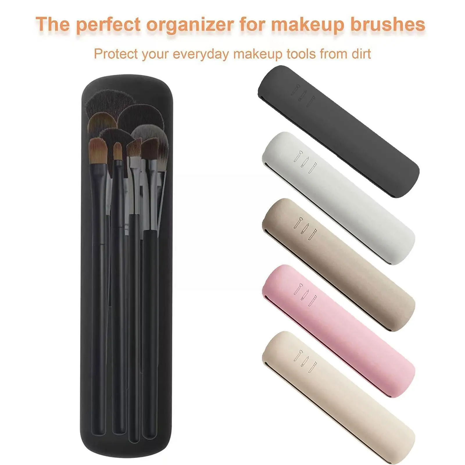

Fashion Silicone Cosmetic Bag Women Portable Travel Makeup Toiletry Make Brush Zipper Organizer Wash Up Mini Beauty Bo Q2i3