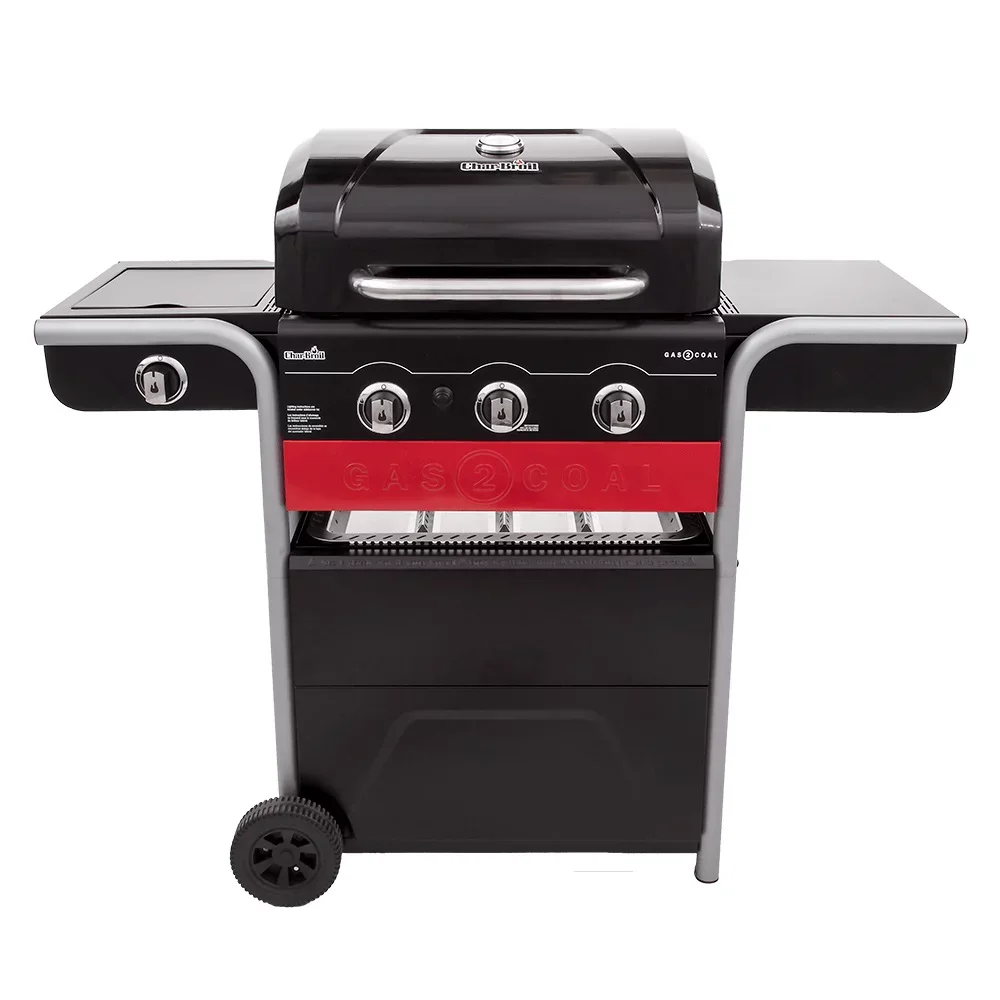 

Gas2Coal 3-Burner LP Gas & Charcoal Outdoor Combination Grill