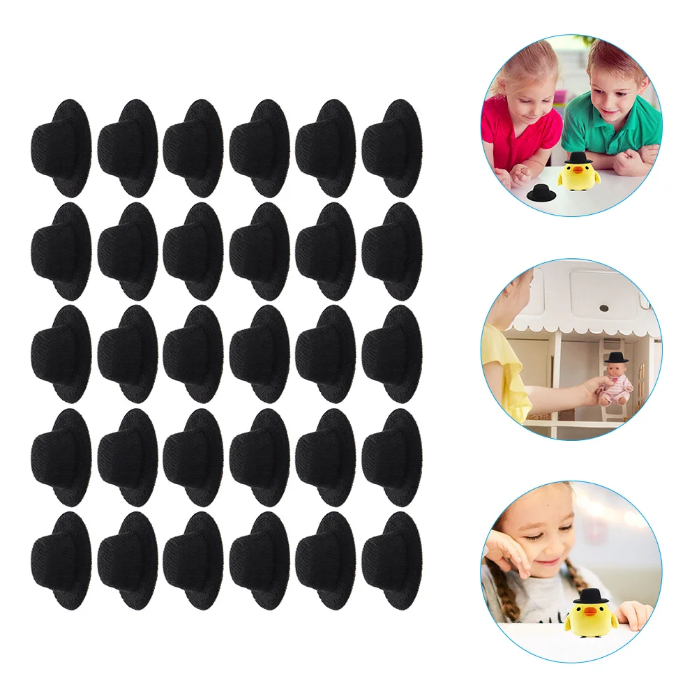 

30Pcs Multi-function Tiny Hats Delicate Hats Replaceable Mini Hats DIY Supply