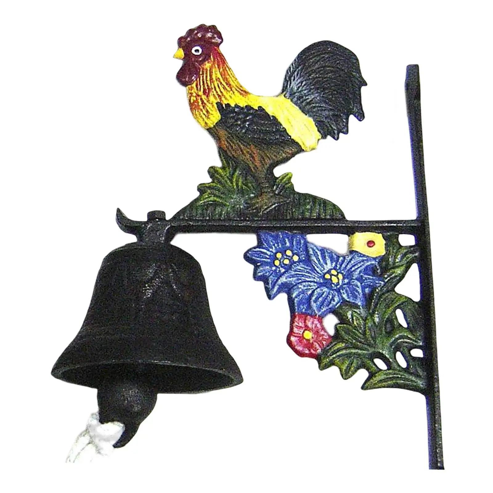 

Antique Cast Bell Manually Shaking Hanging Decorative Bell Indoor Front Door Garden Farmhouse Decoration