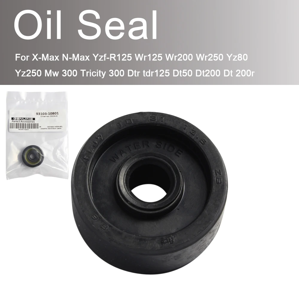 

For X-Max N-Max Yzf-R125 Wr125 Wr200 Wr250 Yz80 Yz250 Mw 300 Tricity 300 Dtr tdr125 Dt50 Dt200 Dt 200r Water Pump Seal