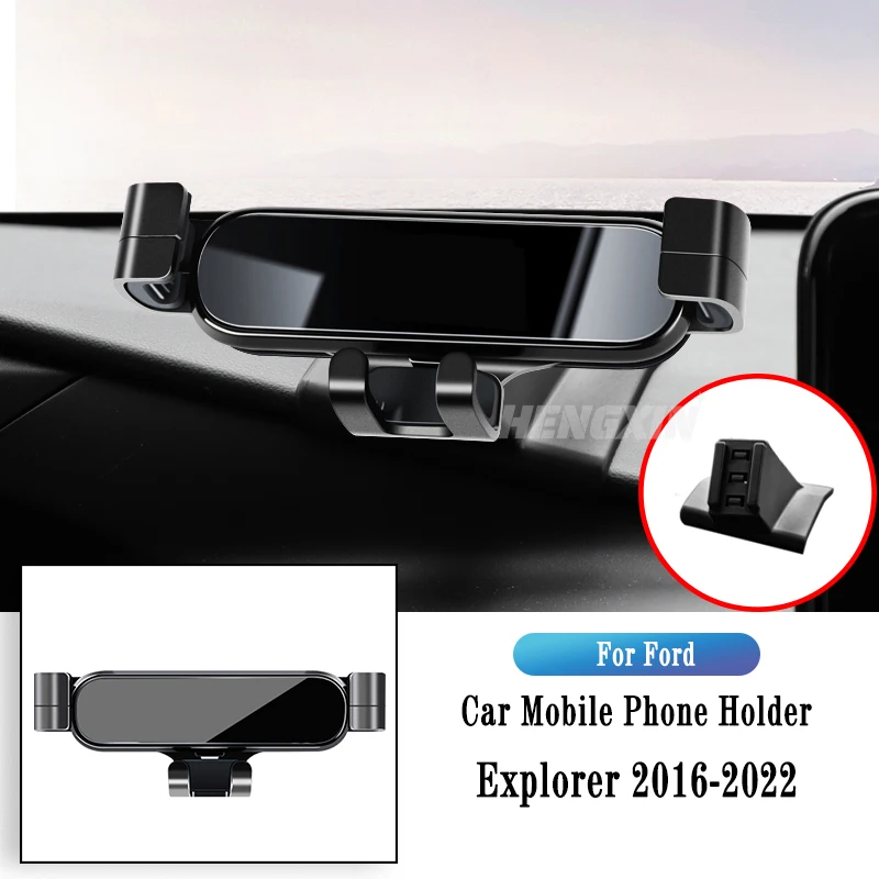 

Car Phone Holder For Ford Explorer 2016-2022 Gravity Navigation Bracket GPS Stand Air Outlet Clip Rotatable Support Accessories