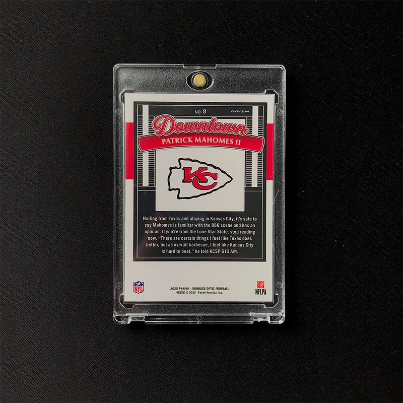 Фото 2025 PANINI DIY Optic NFL Landmark City Teka Chiefs Mahomes Downtown Refraction Card Homemade Card №3