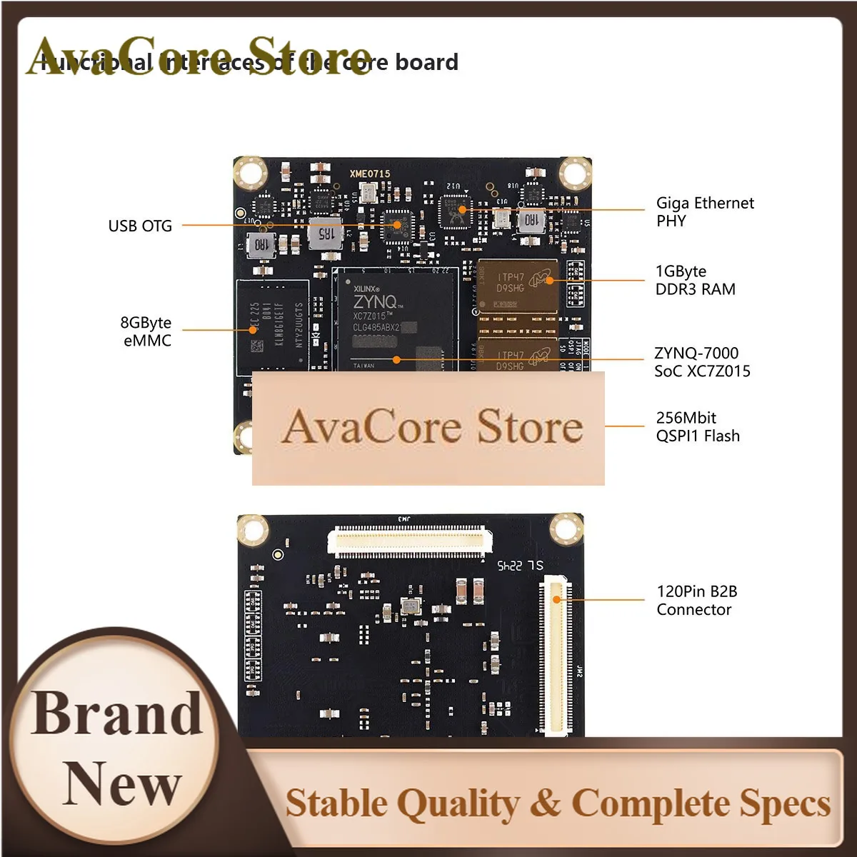 Фото Плата разработки AvaCoreFPGA PCle2.0 Xilinx ZYNQ7000 SoC XC7Z015 с гигабитным Ethernet, оптоволоконным SFP, HDMI-совместимым интерфейсом и USB2.0 №1