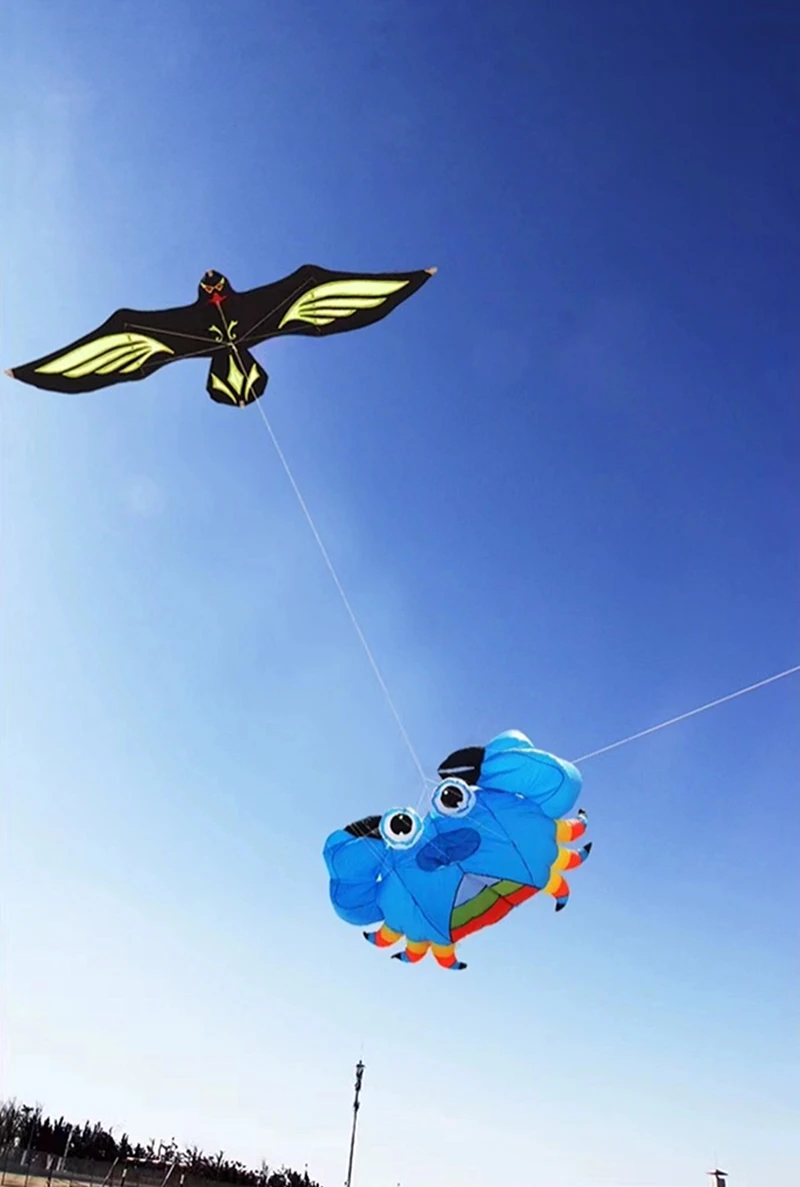 Free Shipping 360cm Eagle kites flying for adults line vlieger kevlar tela fun toy bird scarecta kite octopus