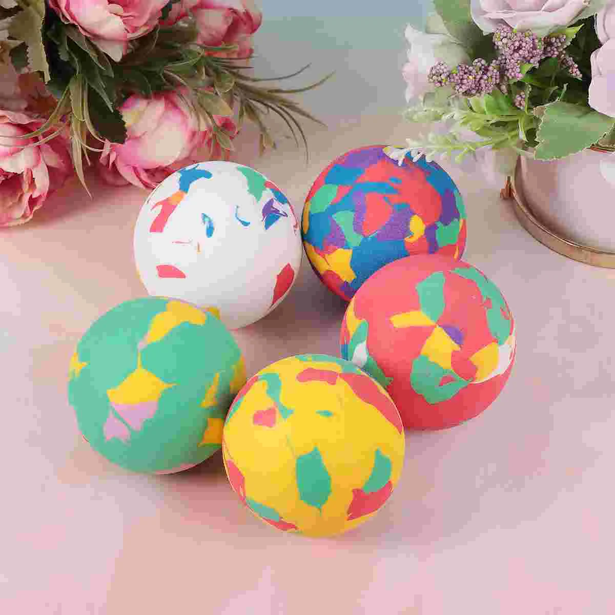 

12pcs Bouncy Balls Sponge Play Balls Balls High Bouncing Balls Colorful Kids Playtime Balls for Students Children Pool games