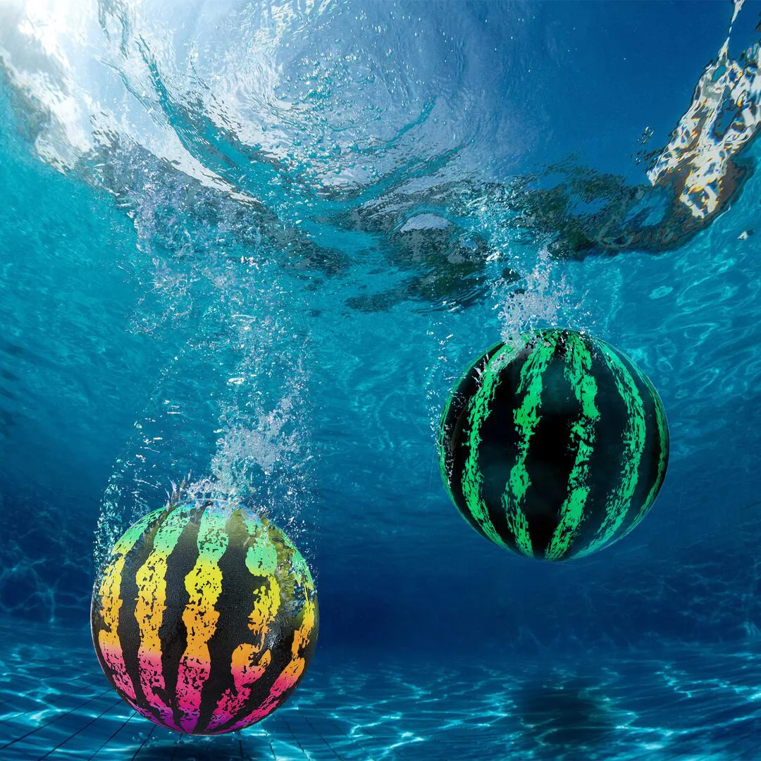 

Beach Ball Underwater Pool Toy Water Balloons Pool Ball for Under Water Passing Dribbling Diving and Pool Games Watermelon Ball