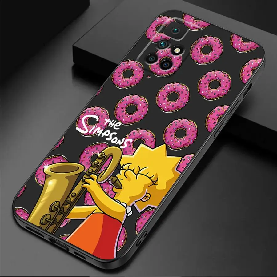 Disney Fun Simpson Cover Phone Case for Redmi Note 11 Pro 9 8 7 10S 12S 9S 11S 10 12 9T 8T 13 TPU Soft