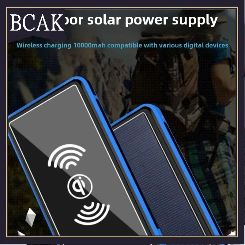 Горячий стиль BCAK беспроводной внешний аккумулятор 10000 мАч солнечный мобильный