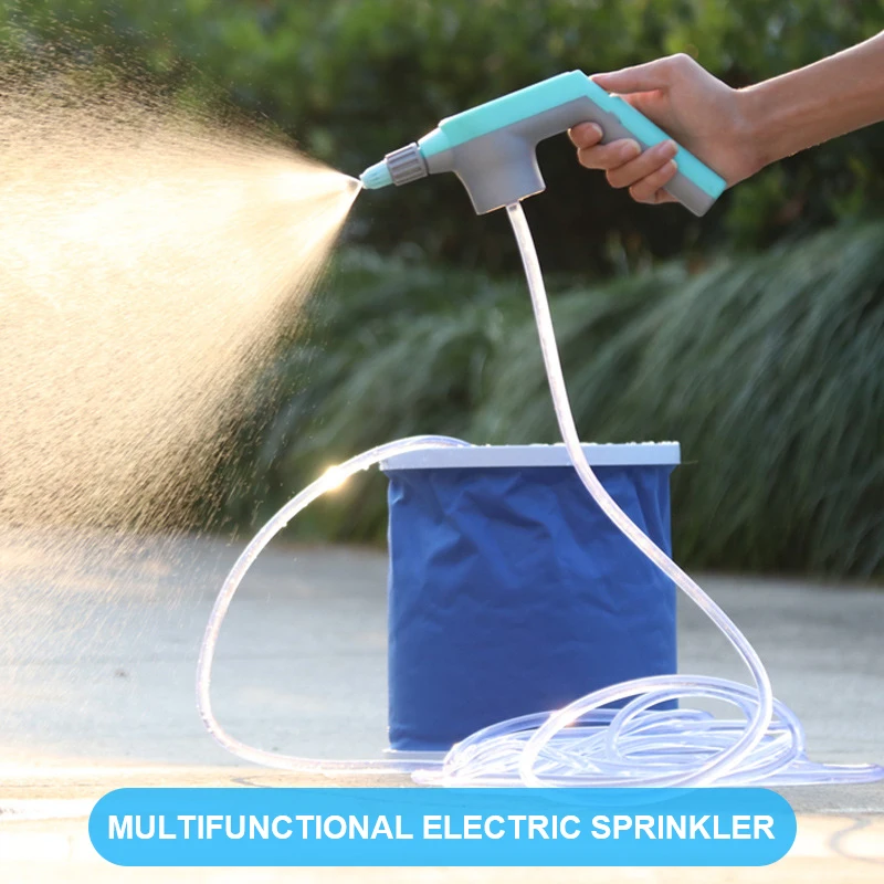 

Garden Water Spayer Suit Electric Charging Pressure Sprinkler Watering Head For Plants 10m Water Pipe Irrigation Garden Supplie