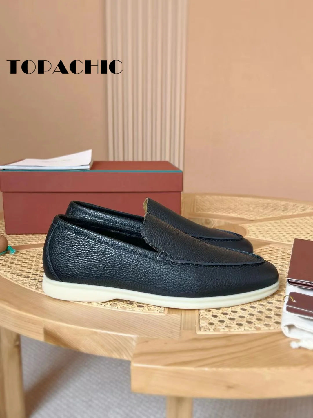 10.26 TOPACHIC-Мужские кроссовки из натуральной кожи зимняя шерстяная плюшевая теплая