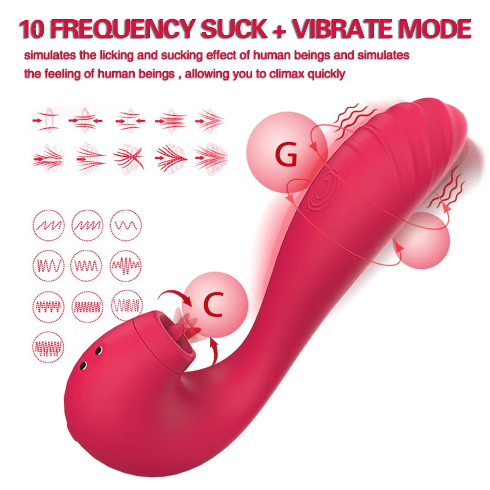 

Вагинальный вибратор с имитацией орального секса, 10 скоростей, стимуляция клитора, для женской мастурбации, эротические игрушки для взрослых