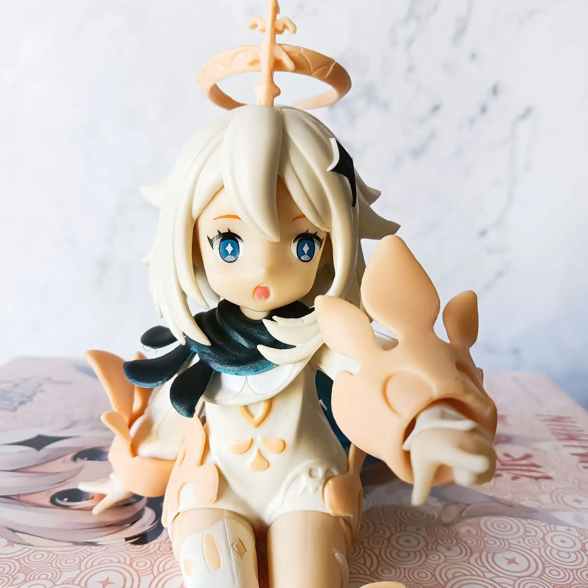 

Lovely 12cm Genshin Impact Game Figma Paimon Sitting PVC Anime Figures Girls Action Figure Collectible Model Doll Toys Gift