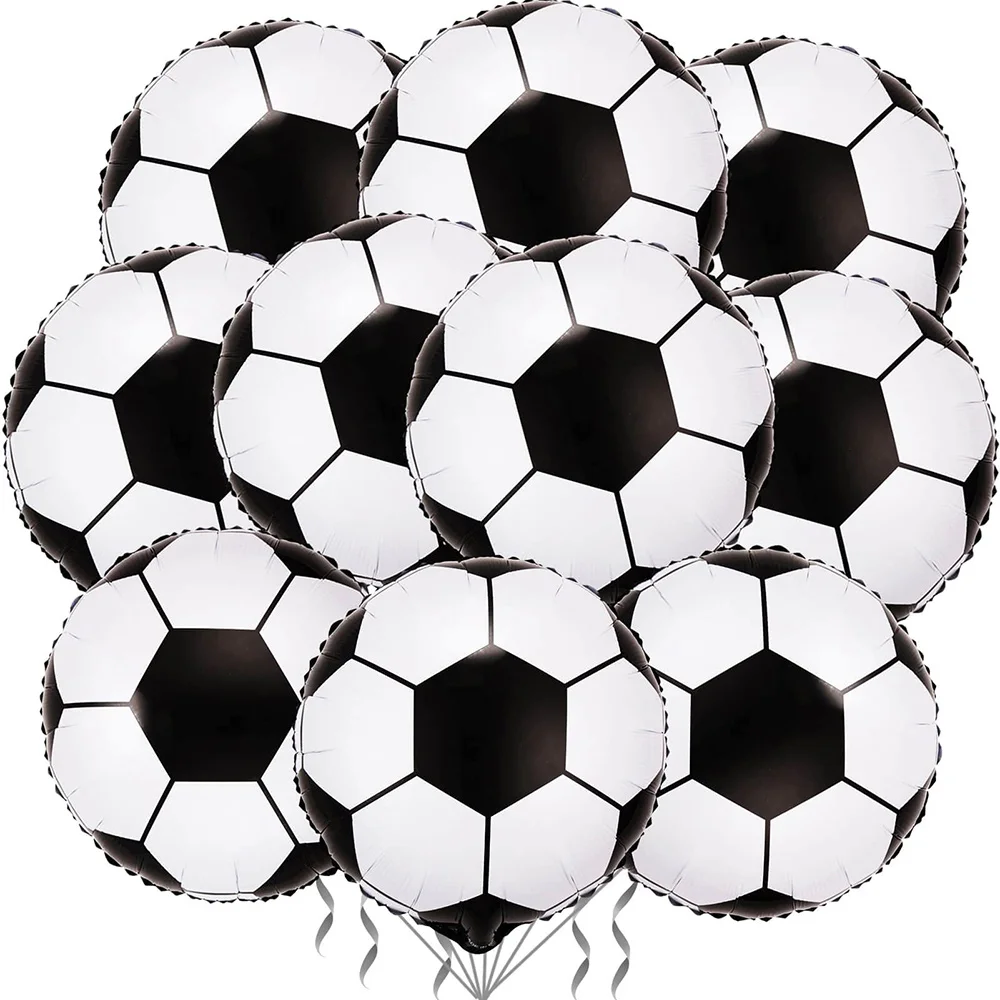 

0 pcs 22 Inch Soccer Foil Balloons Football Helium Metallic Mylar Balloons forWorld Cup Birthday Party Sports Theme Decorations