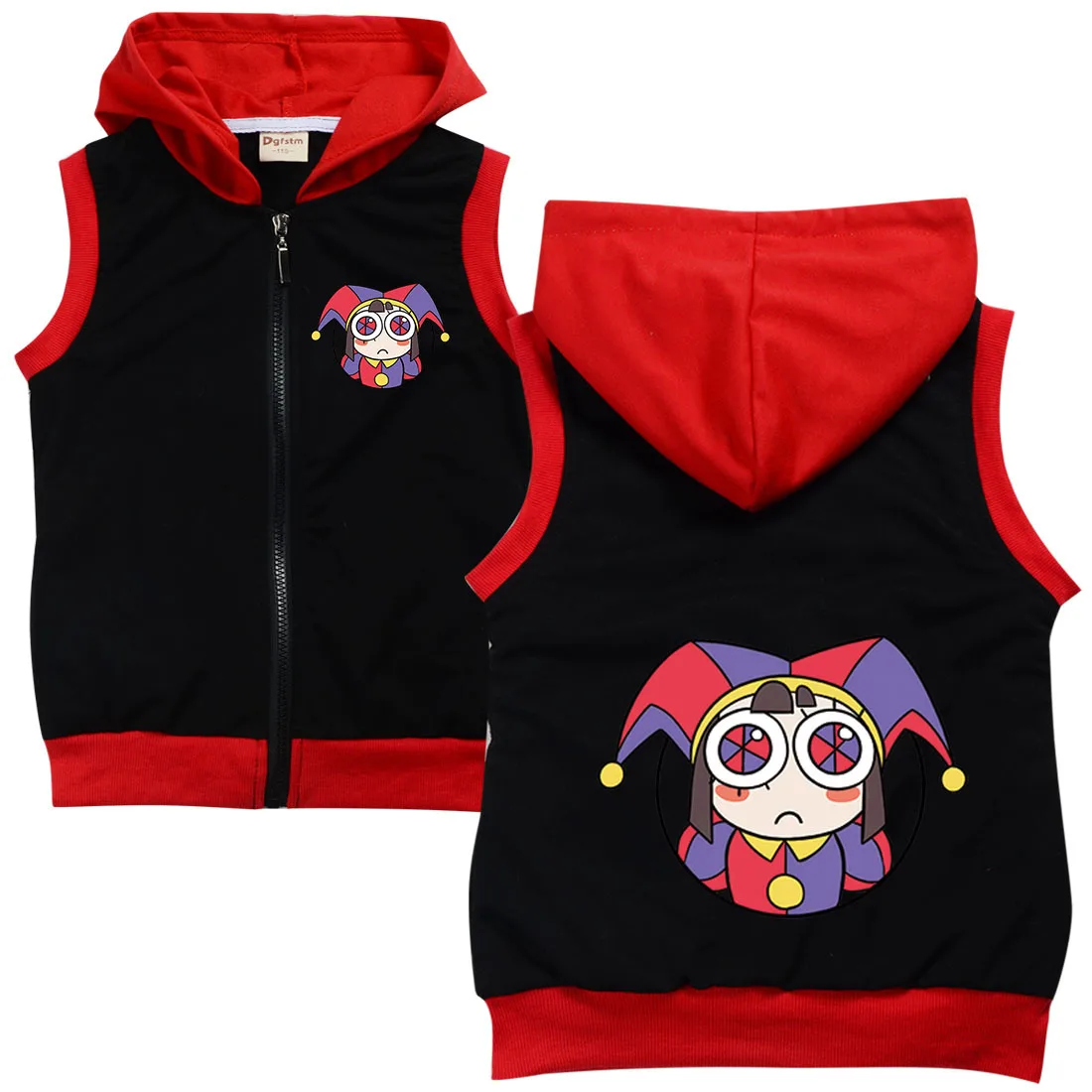 Удивительная цифровая цирковая одежда детский джемпер Pomni Jax куртка на молнии с