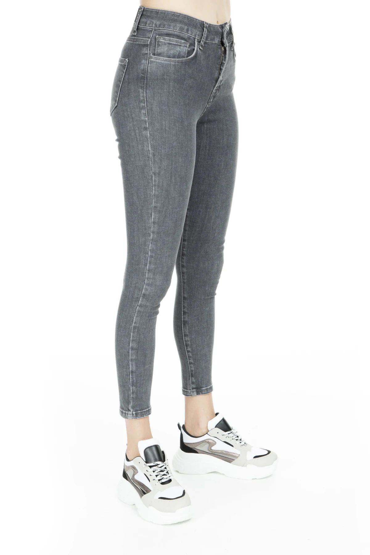 Лила Высокая Талия обтягивающие джинсы женские джинсовые штаны 8523 T742MARTHA |