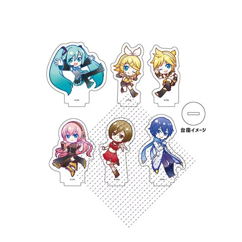 Кагамине Рин Лен аниме-фигурки модели-подставки Hatsune Miku Kaito аниме-фигурка