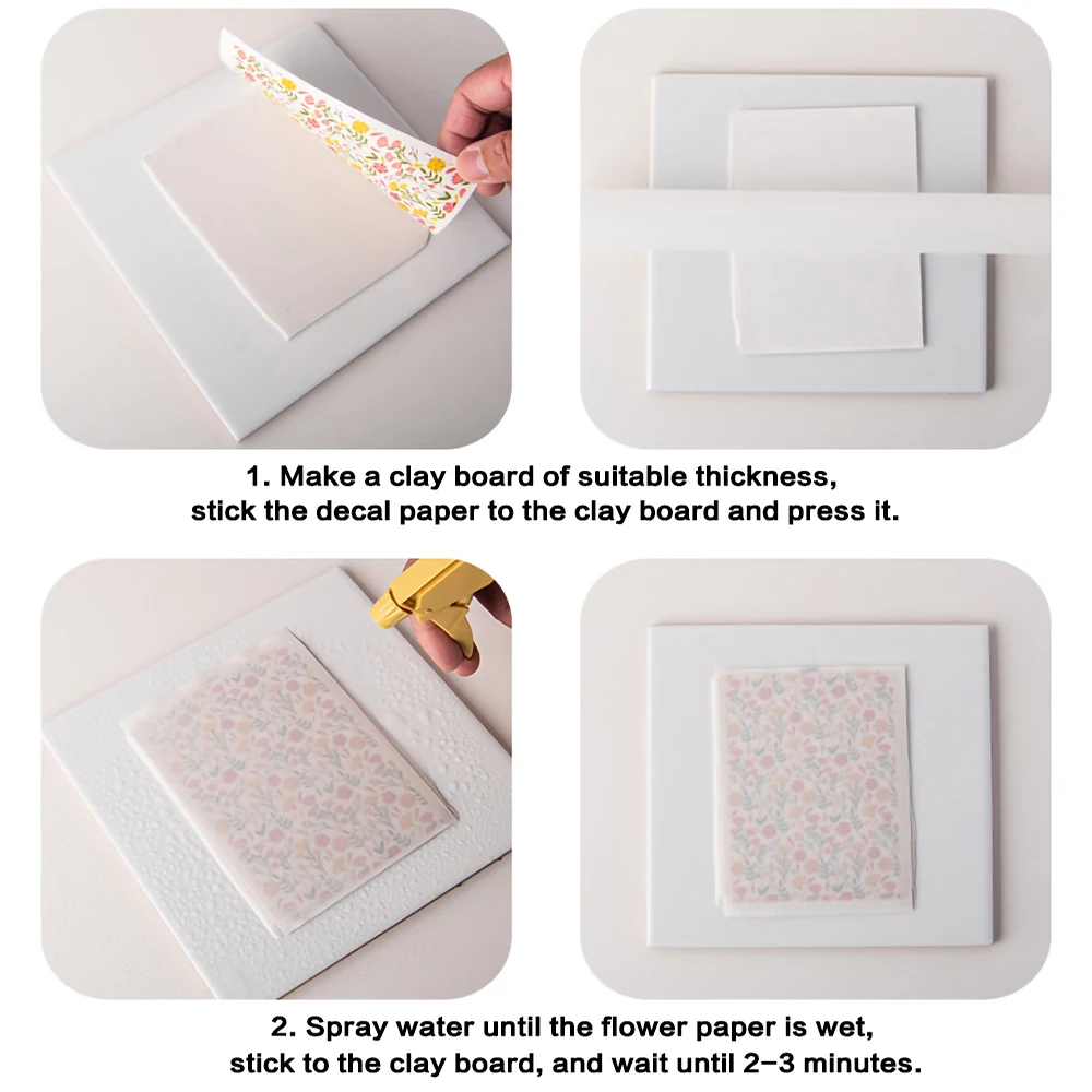 Керамические серьги ювелирные изделия цветная наклейка под глазурь бумажная