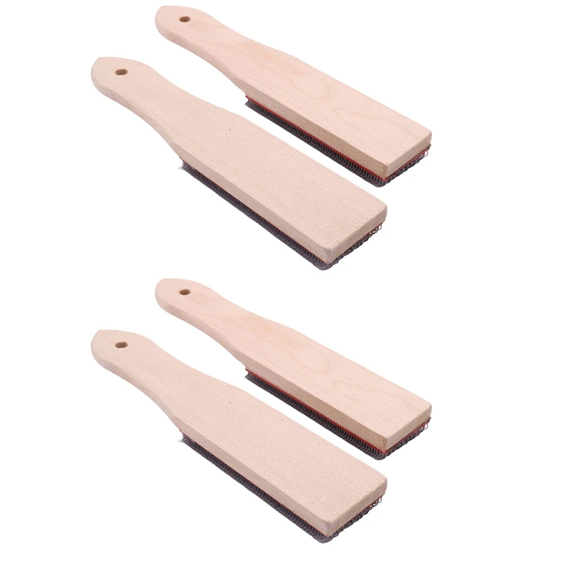

File Card Brush Steel Card File Brush Cleaner Remove Chip Metal Bits Cleaning 8.26 Inch Length, 4 Pieces