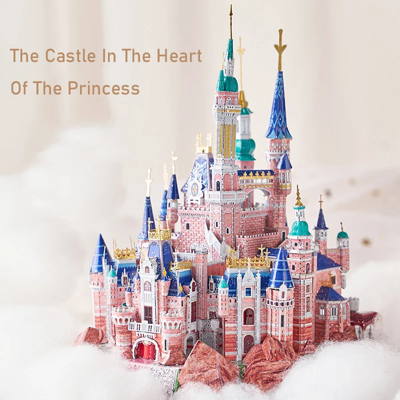 

IRON STAR Fantasy Castle 3D Metal Model Kits DIY Assemble Puzzle Laser Cut Jigsaw Toy - J62227