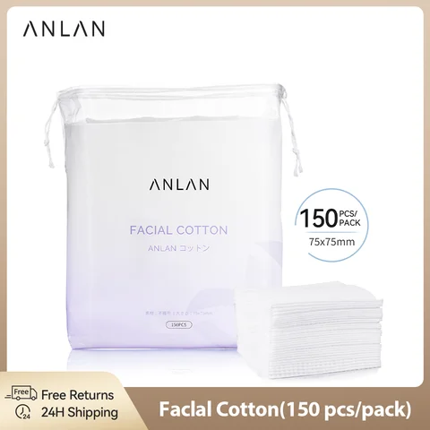 ANLAN Одноразовые ватные диски 150 шт.