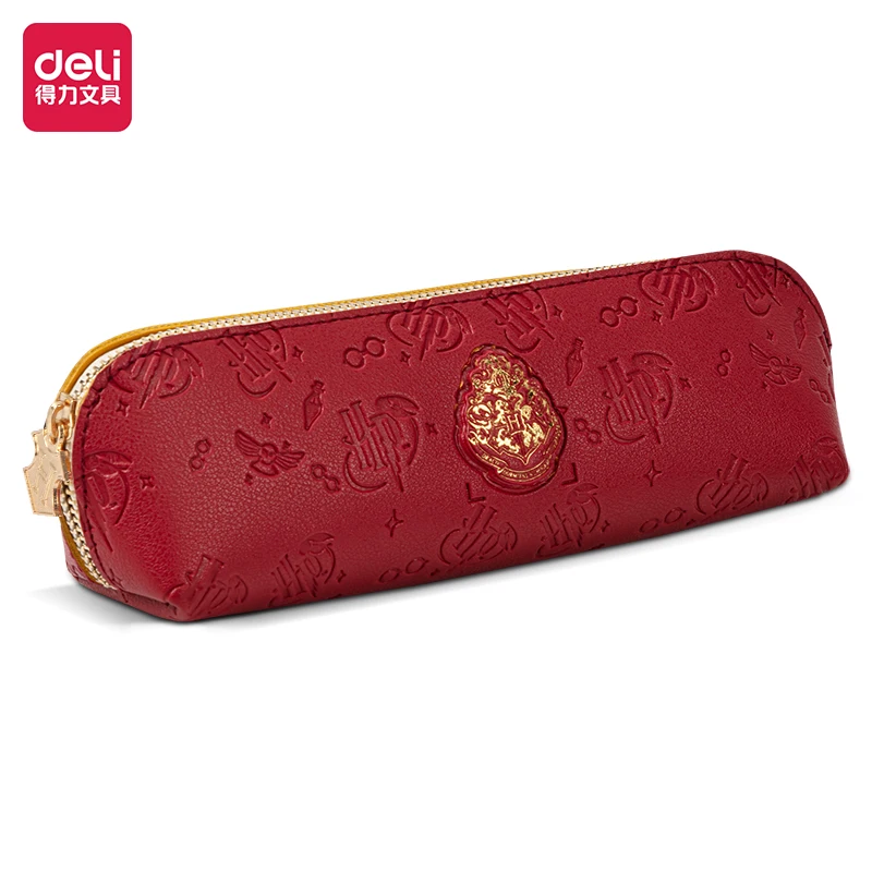 Deli Карандаш Чехол 66807 кожаный красный