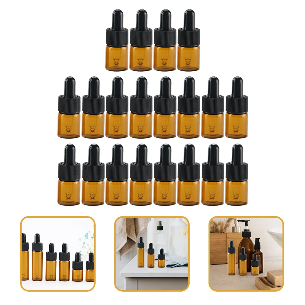 

20pcs Dropper Bottle Essential Oil Bottle Travel Bottles Cosmetic Bottles (5ml)