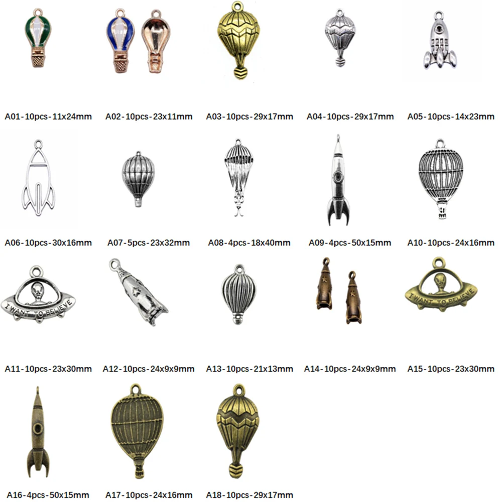 

Подвески Rocket Ufo для изготовления ювелирных изделий, аксессуары для декора «сделай сам»