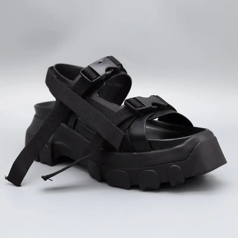 

Сандалии на толстой подошве, кроссовки с рельефной подошвой, Повседневная пляжная обувь, кроссовки на платформе, Ro лето