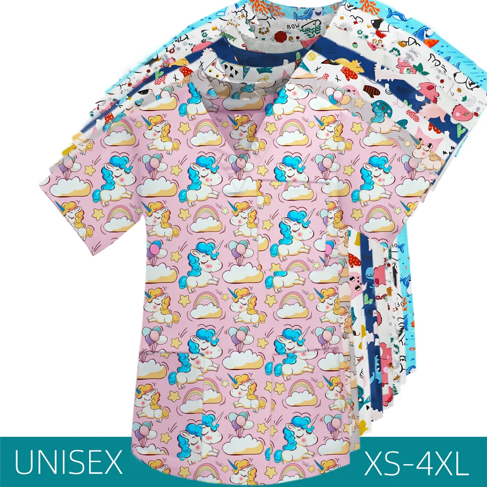 Новая медицинская Униформа с Санта Клаусом женская и Мужская классическая