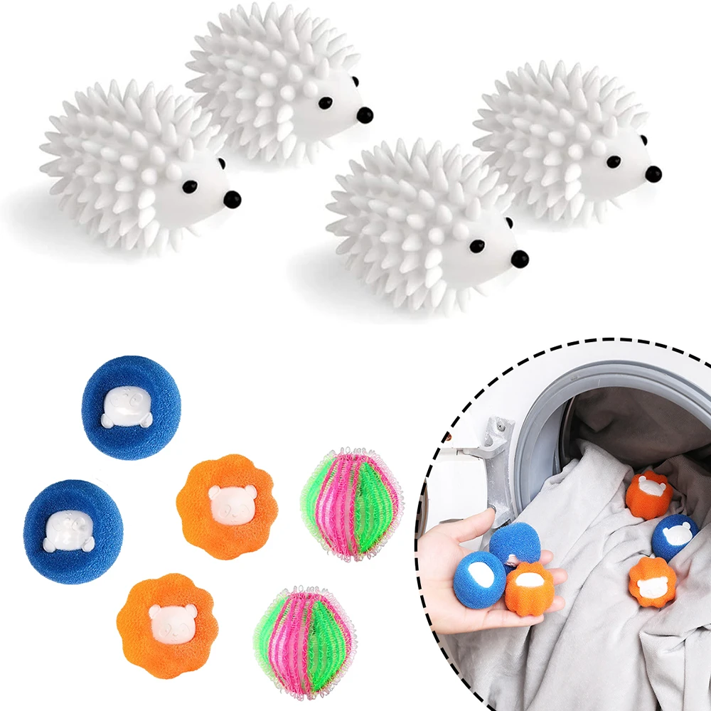 

Reusable Hedgehog Dryer Balls Combo Set Clothes Cleaning Tool Hair Remover Anti Static Soft Laundry Washing Ball Pet Accessories