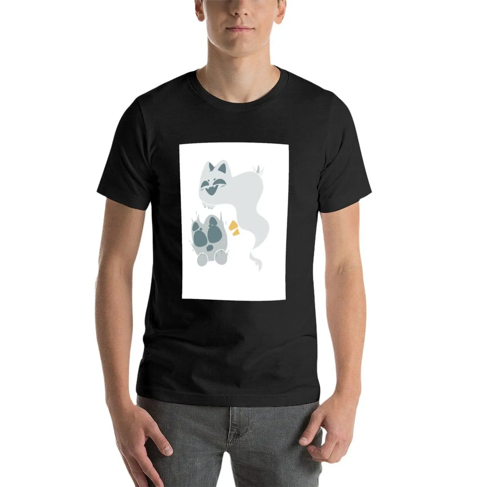 Футболка мужская быстросохнущая в стиле оверсайз с изображением Призрачного