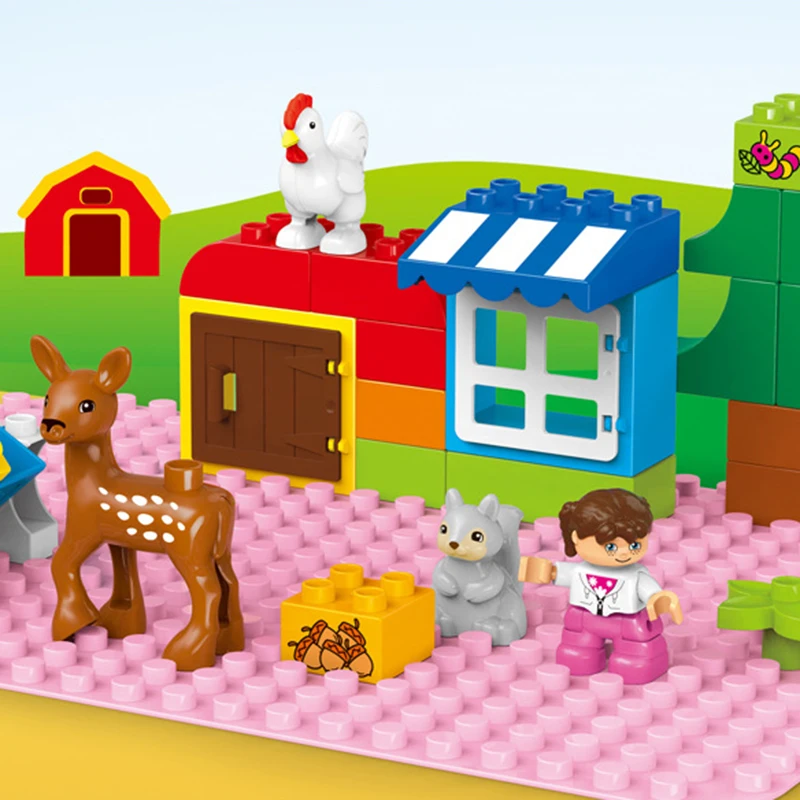 4x8 точечные строительные блоки основание для фотопластины сборная кирпичная