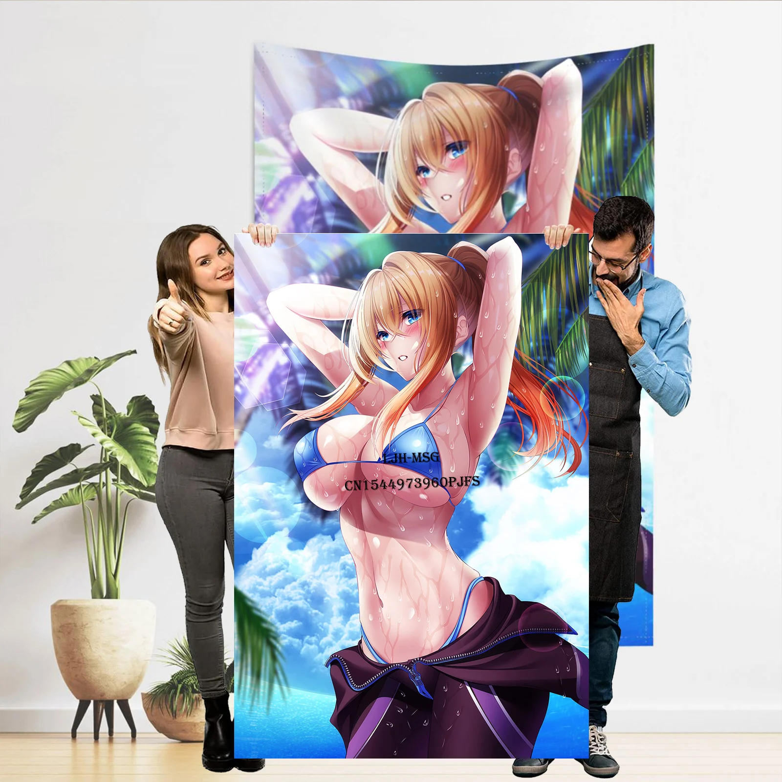 

Anime Tapestry Huge Breast Belle Poster Tapestries Hentai Bodysuit Milf Wall Hanging Sexy Adult SwimsuitTapestries H Merch Stuff
