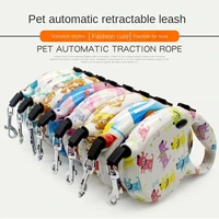 dog traction rope automatic retractable dog chain golden retriever teddy walking rope large small dog pet supplies accessories