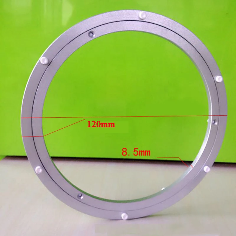 

Kitchenware Dining Rotating Turnable Turn Round Table Lazy Susan Silver Plate