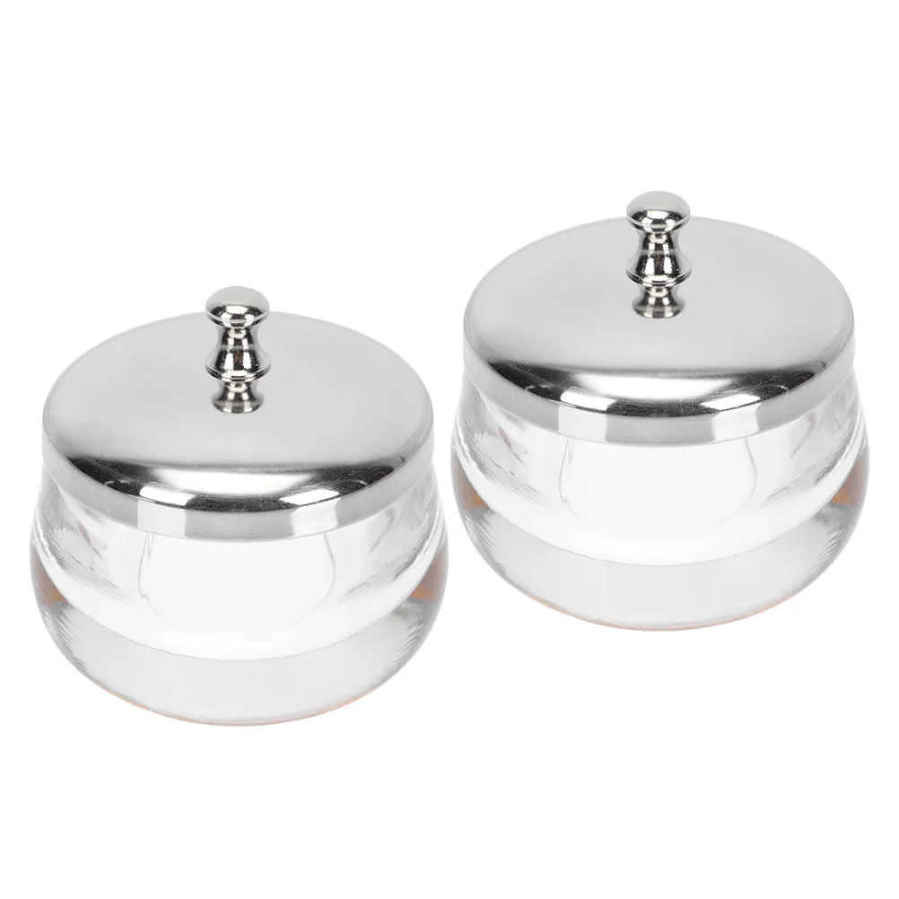 

Nail Cupmanicure Remover Glass Container Polish Holder Powder Liquid Crystal Supplies Dish Soak Off Finger Bowl Convenient Small