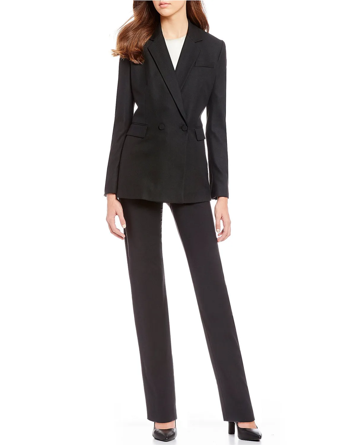Women's 2 Piece Suits Set for Business Lady Blazer Jacket and Pants