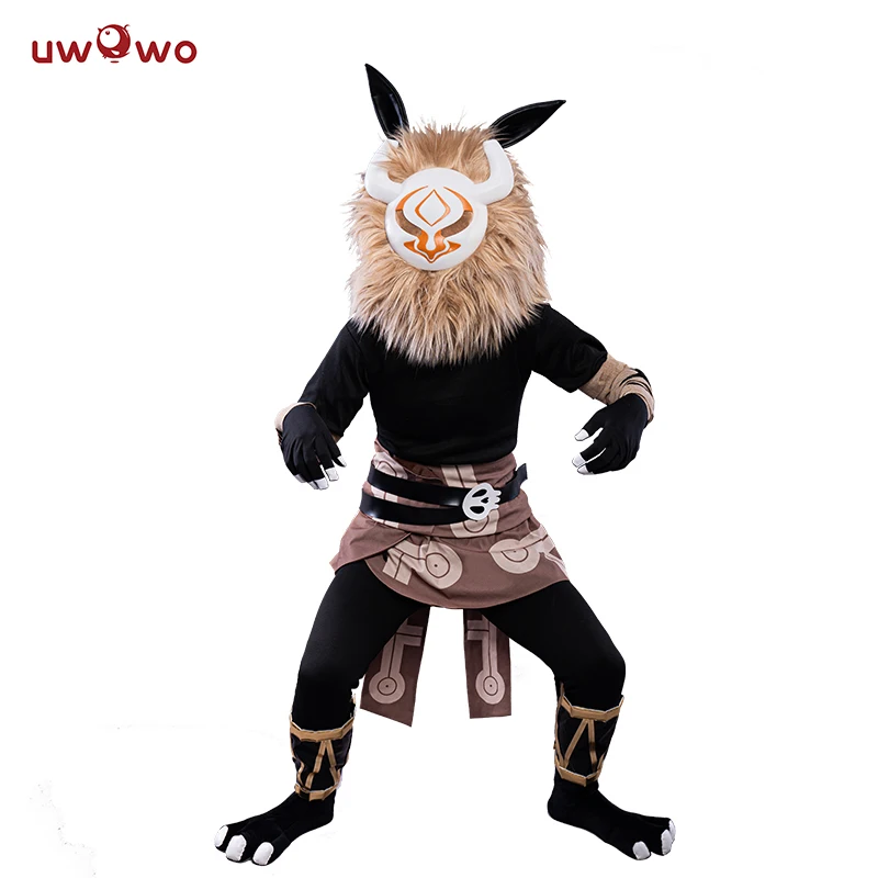 

【Clearance】UWOWO Hot Game Genshin Impact Hilichurl Cosplay Costume Common Enemies Size S-XXXL Genshin Impact Costumes