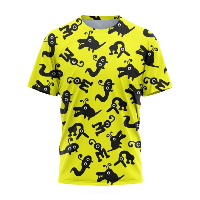 

Summer Short Sleeve T-Shirt Cartoon Graphic Print Casual Men Tops Harajuku Fashion Oversized Clothes Crew Neck Women Shirts