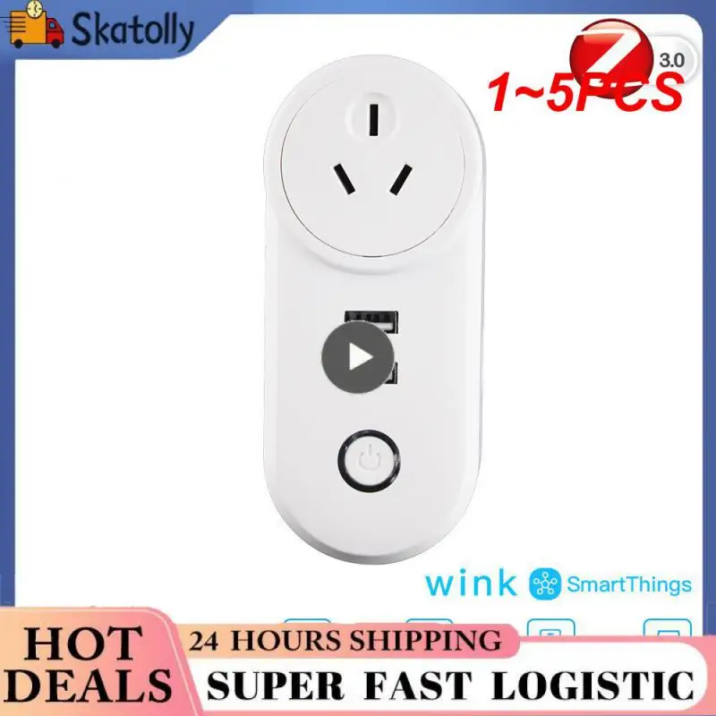 

1~5PCS Tuya Smart Plug WIFI Wireless USB Socket EU US UK GE JP BR IL All Types Smart USB Plug 16A Smart Life App Alexa