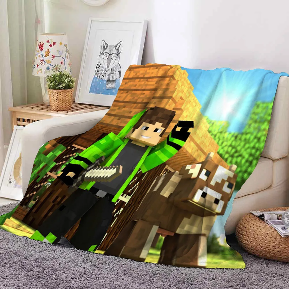 Likurb фланелевое одеяло My Game World с 3D принтом алмазов шерпа флис теплый подарок для
