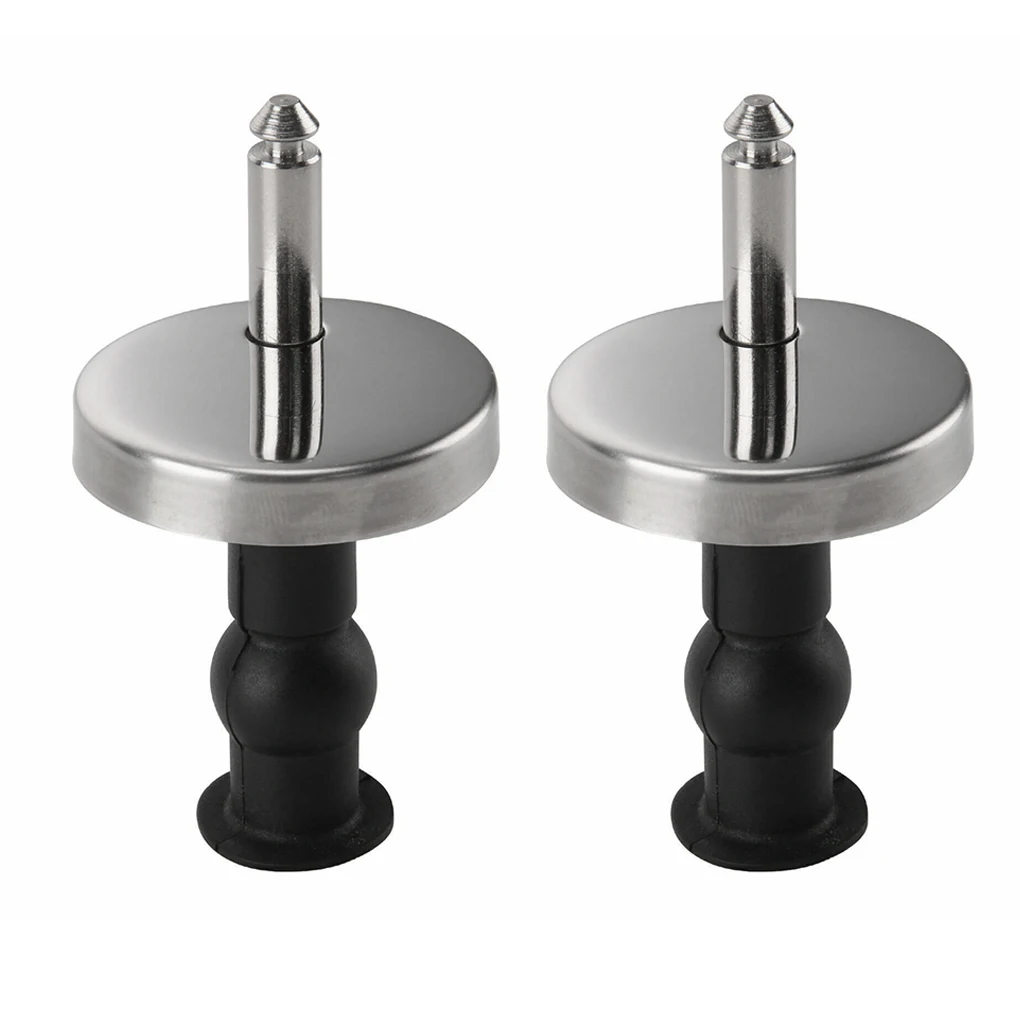 

1 Pair Toilet Seat Hinge Stainless Steel Toilet Top Fitting Set Universal Hinge Hardware Kit