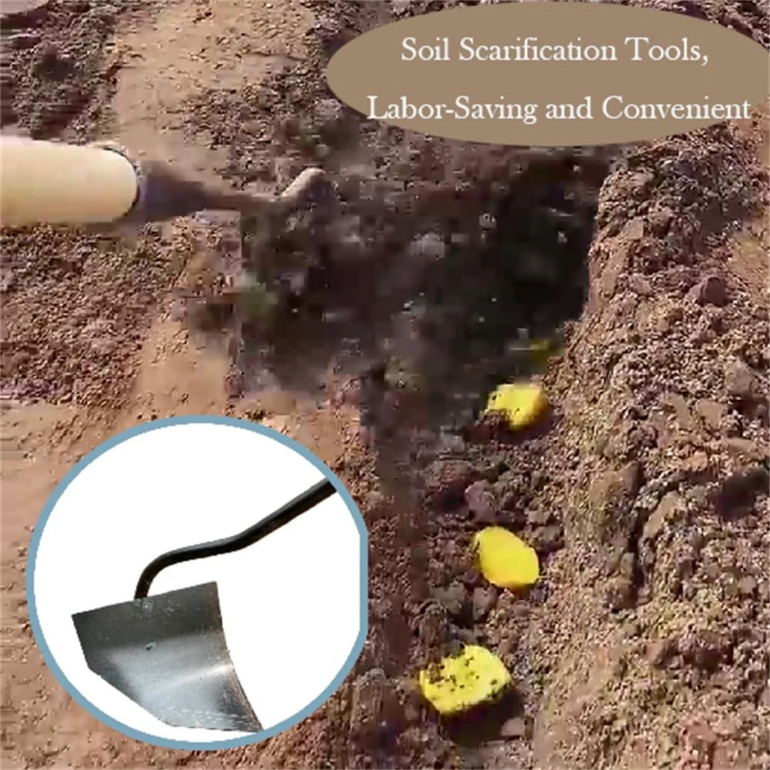 Мотыга для поворота почвы треугольная мотыга садовый инструмент из закаленной