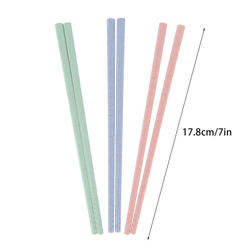 4 пары китайские палочки для еды из пшеничной соломы