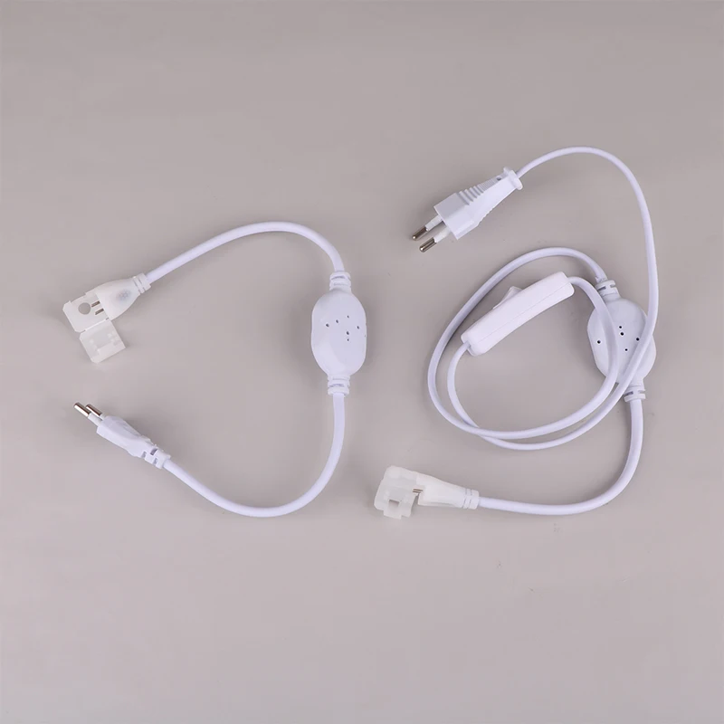 Вилка европейского стандарта для светодиодной ленты COB 220 В вилка питания быстрый