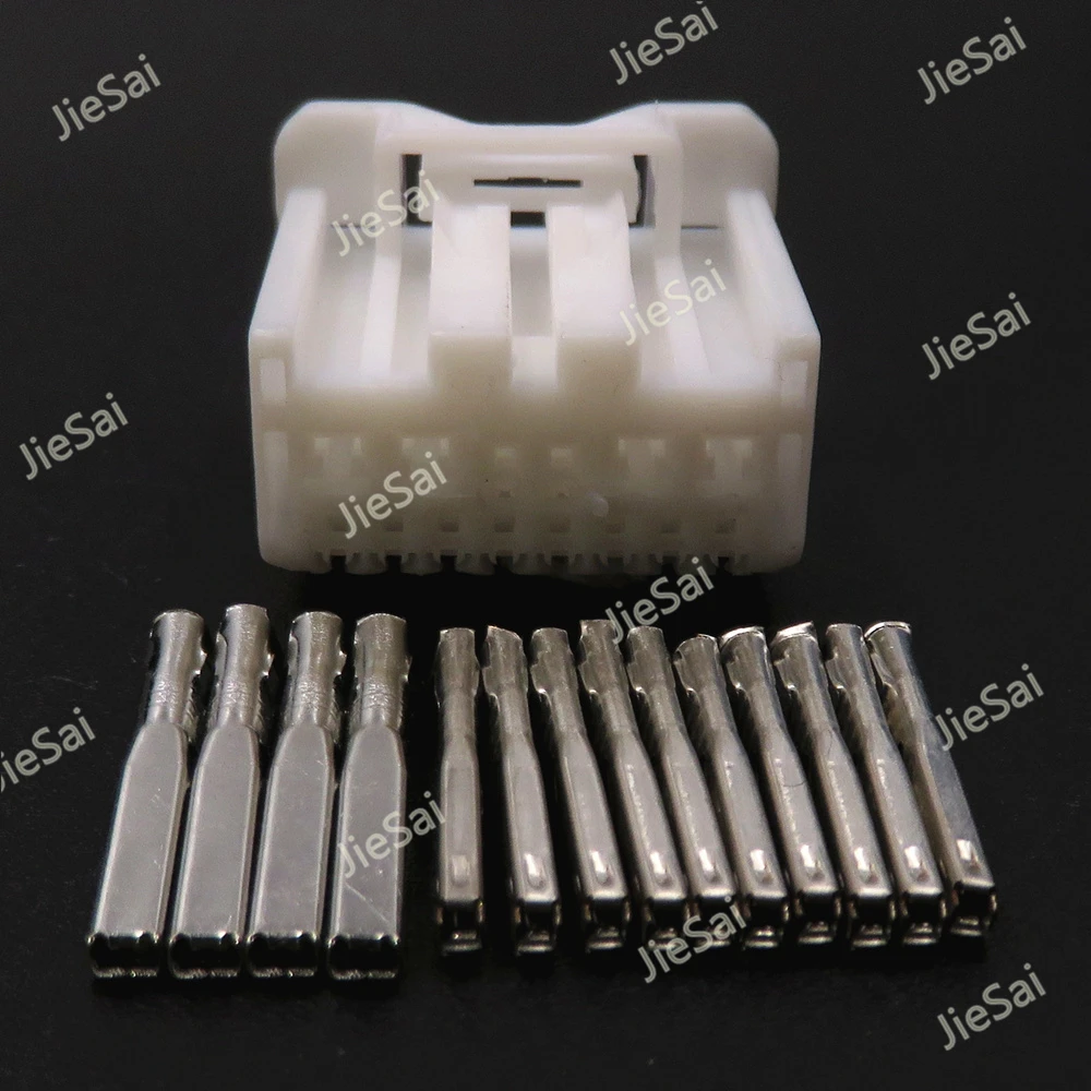 

14 Pin Car Cable Unsealed Adapter Automobile Plug White Composite Connector Miniature Auto Wire Socket